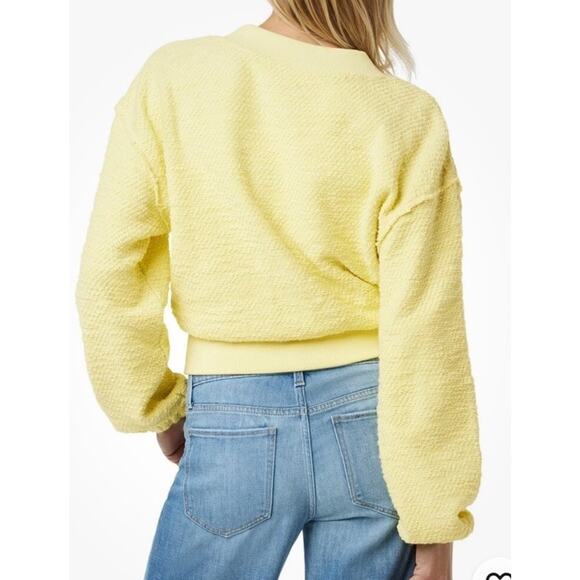 Joe’S Jeans The Carolyn Slubby Deep-V Sweatshirt Women's Large - Picture 2 of 8